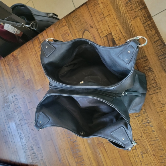 Rosetti Black Triple Section Shoulder Bag - Picture 10 of 15